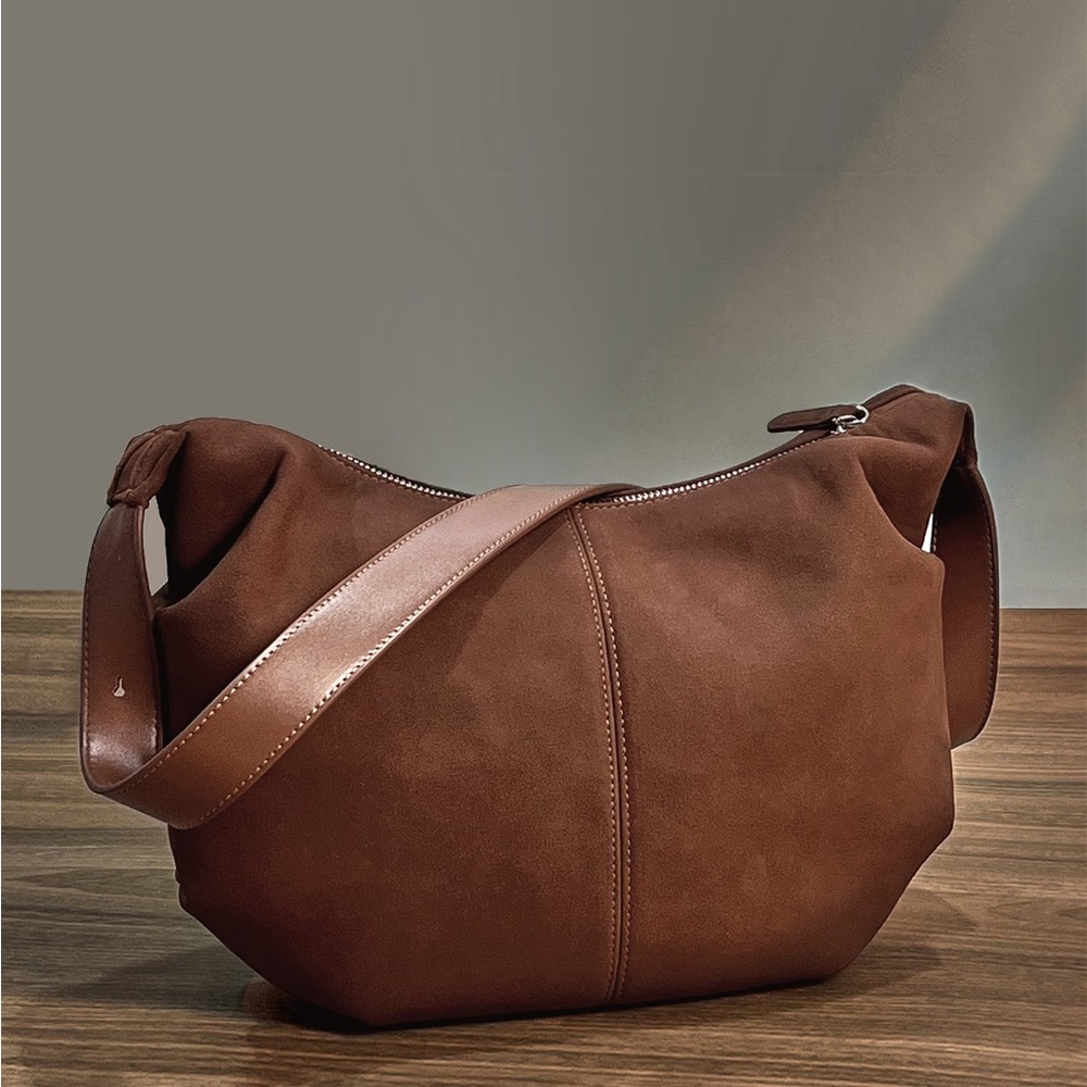 Cupshe Brown Faux Leather Shoulder Bag